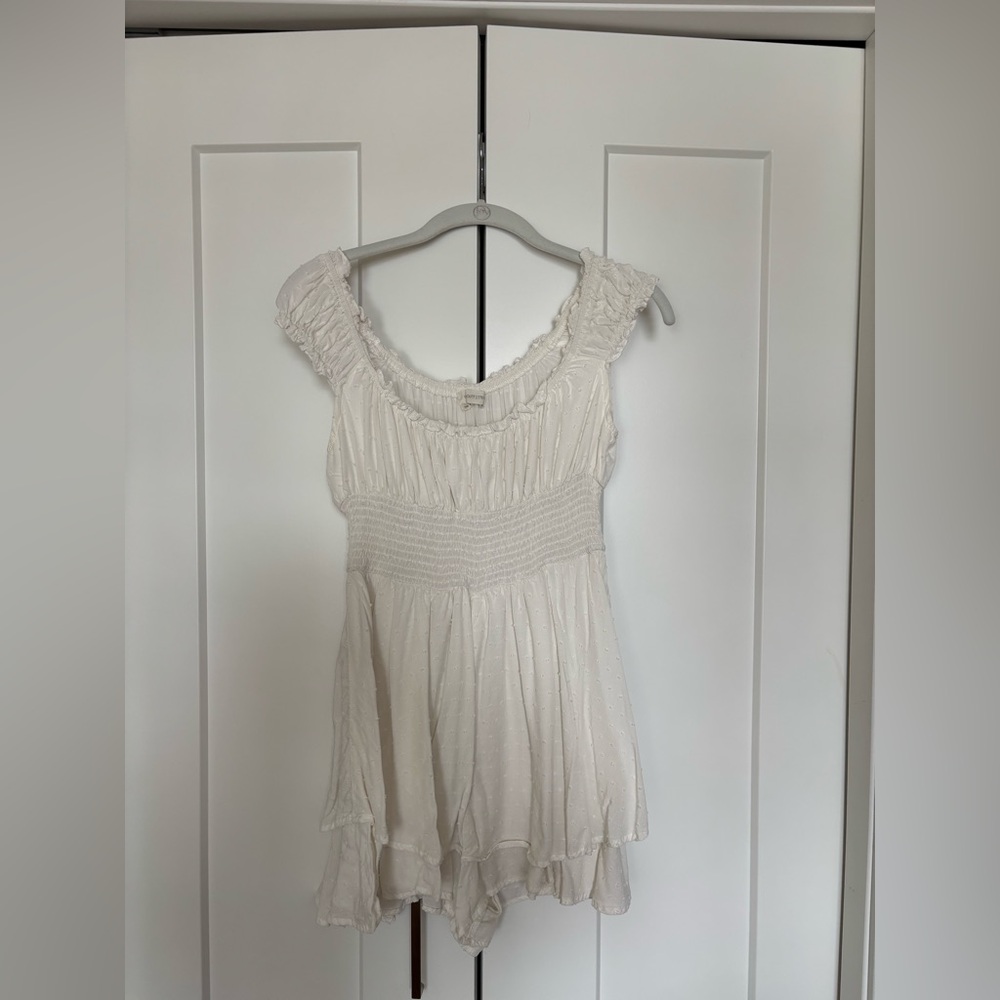 Urban Outfitters White Flowy Romper